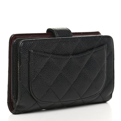 Chanel Caviar Quilted Zipped Pocket Wallet Black 3 of 13