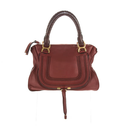 Chloe Calfskin Medium Marcie Satchel Garnet 1 of 7