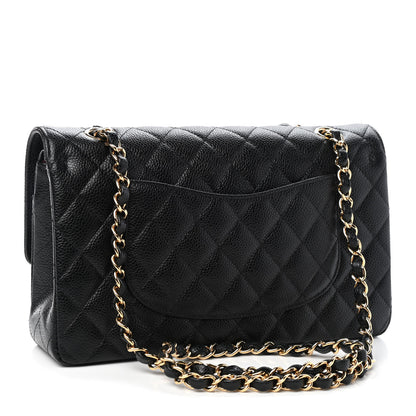 Chanel Caviar Quilted Medium Double Flap Black 3 of 9