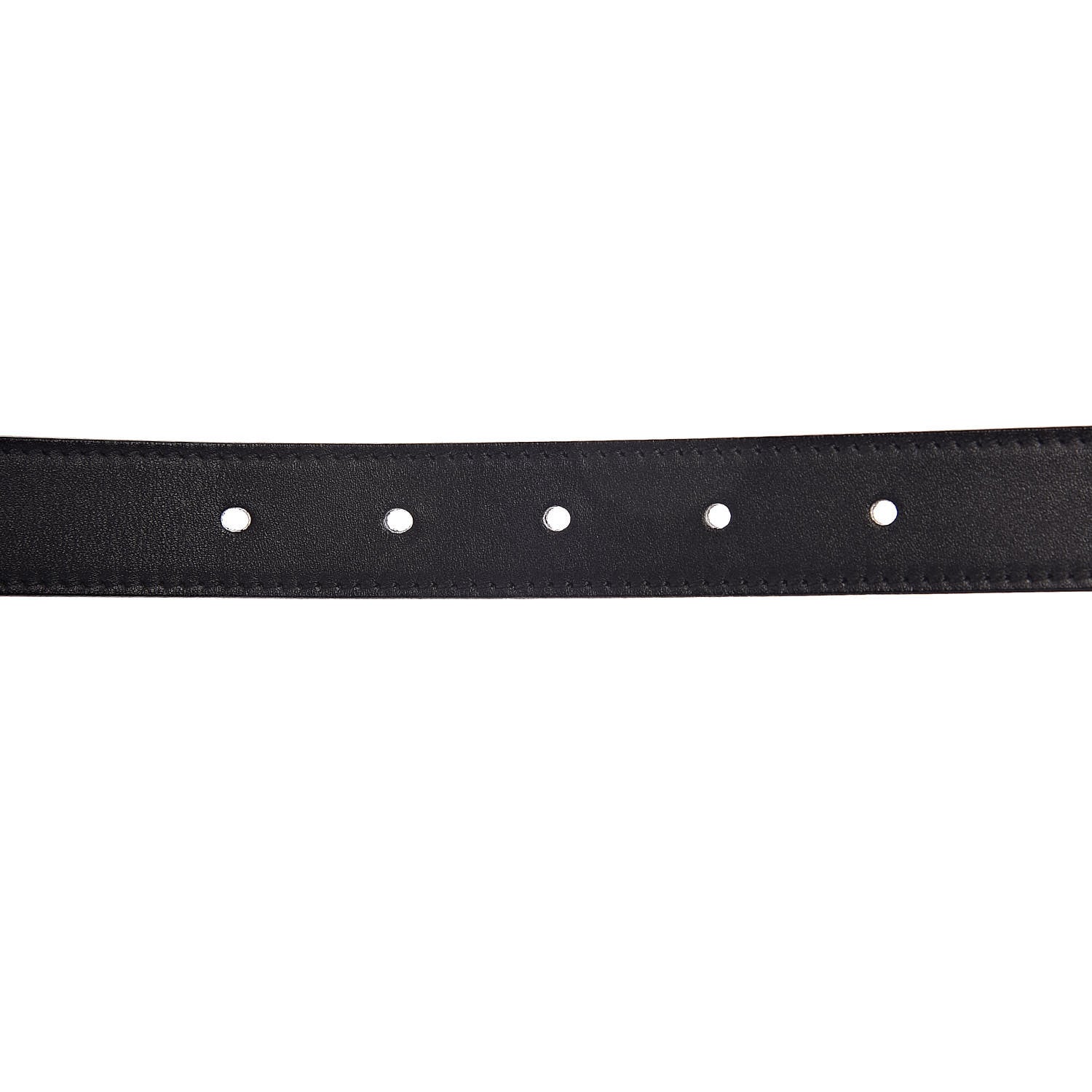 Gucci Moon Calfskin Torchon Double G 25mm Belt 80 32 Black 6 of 8