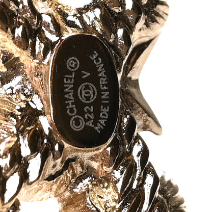 Chanel Crystal Pearl CC Charms Brooch Gold 4 of 4