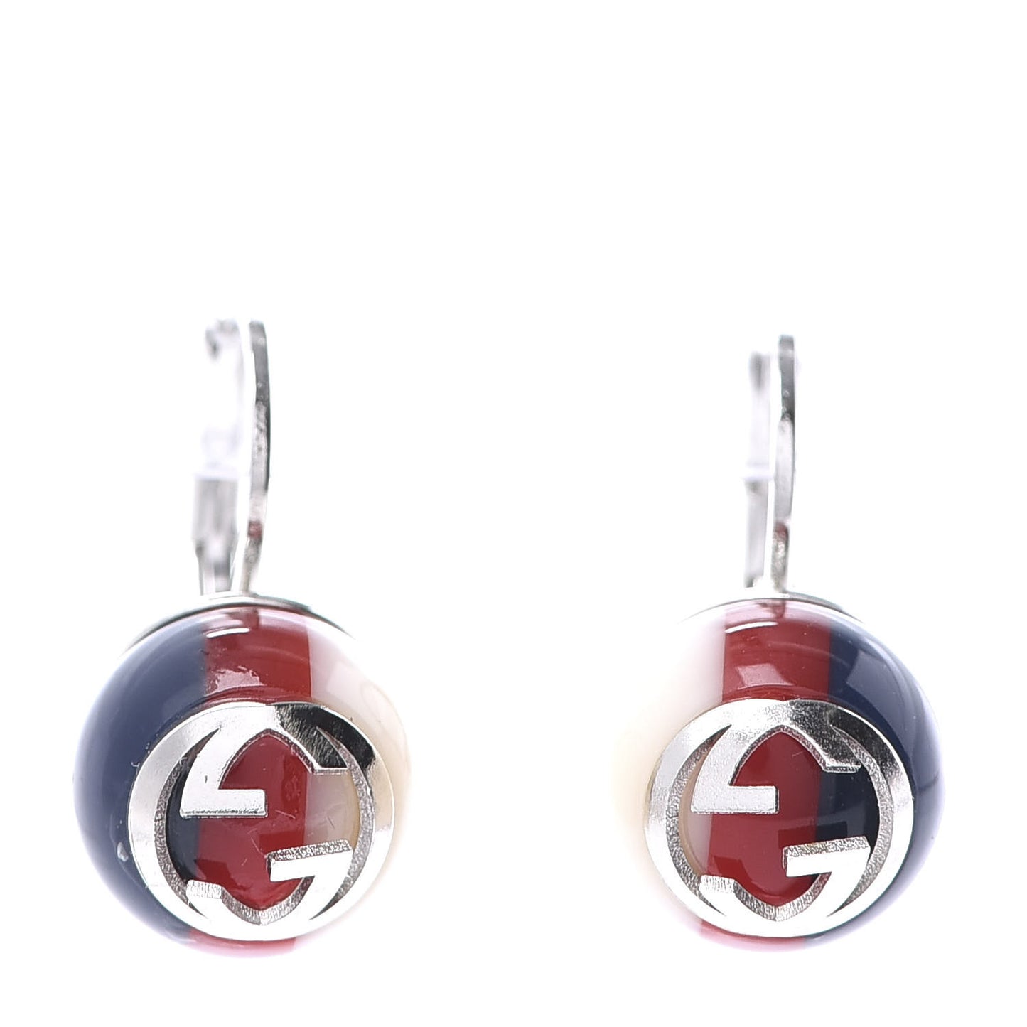 Resin Sylvie Web Earrings Blue Red