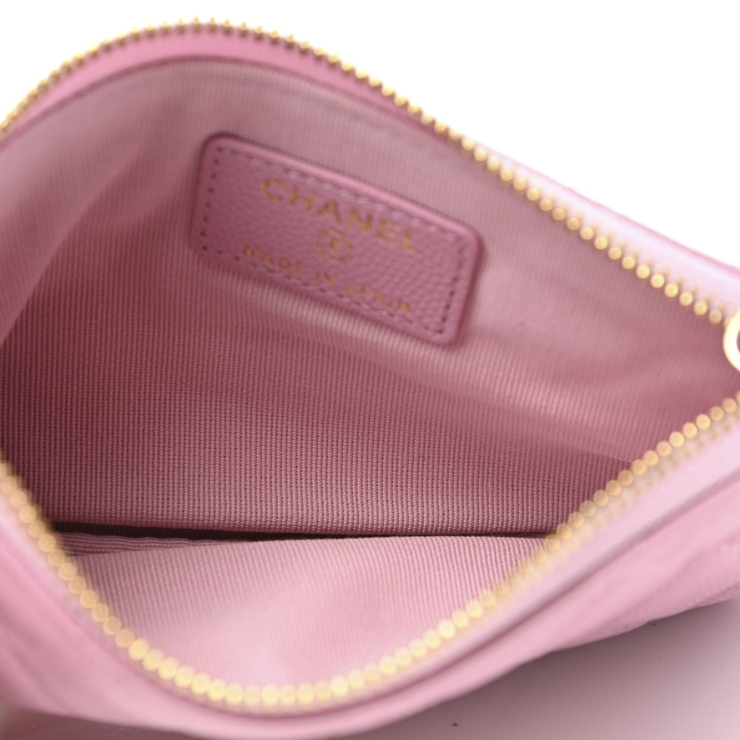 Chanel Caviar Quilted Small Cosmetic Case Light Pink 5 of 7