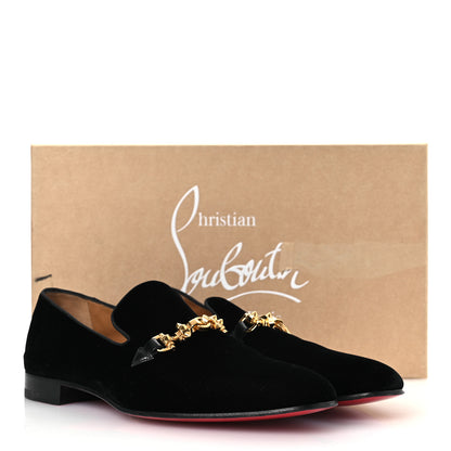 Christian Louboutin Velvet Mens Flat Loafers 42.5 Black 14 of 14