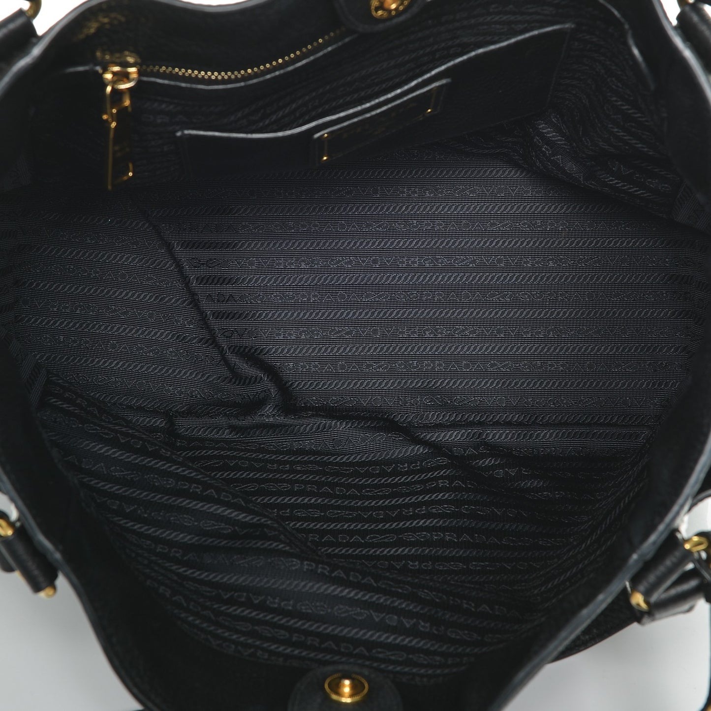 Vitello Daino Side Pocket Tote Nero Black