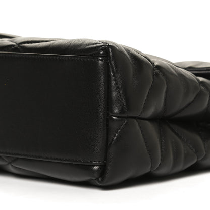 Saint Laurent Lambskin Quilted Sade Puffer Envelope Clutch Black 11 of 11