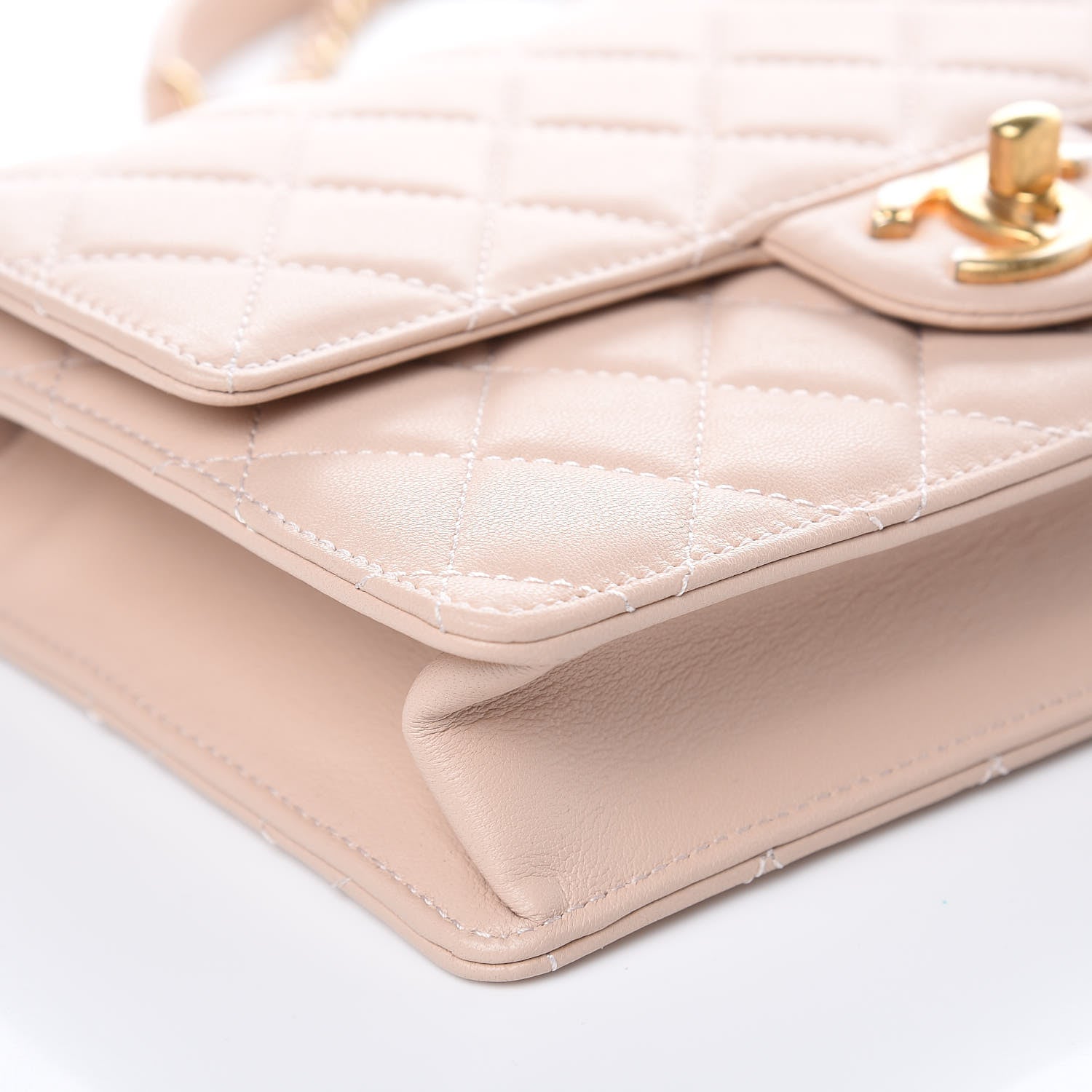 Chanel Lambskin Quilted Small Chic Pearls Flap Beige 8 of 11