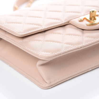 Chanel Lambskin Quilted Small Chic Pearls Flap Beige 8 of 11