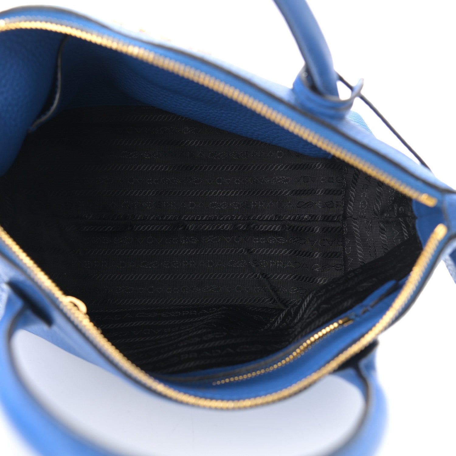 Prada Vitello Daino Tote Azzurro 7 of 11