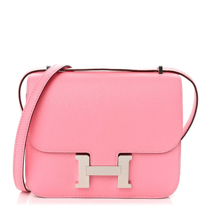 Hermes Chevre Mysore Verso Constance 18 Rose Confetti Sanguine 1 of 11