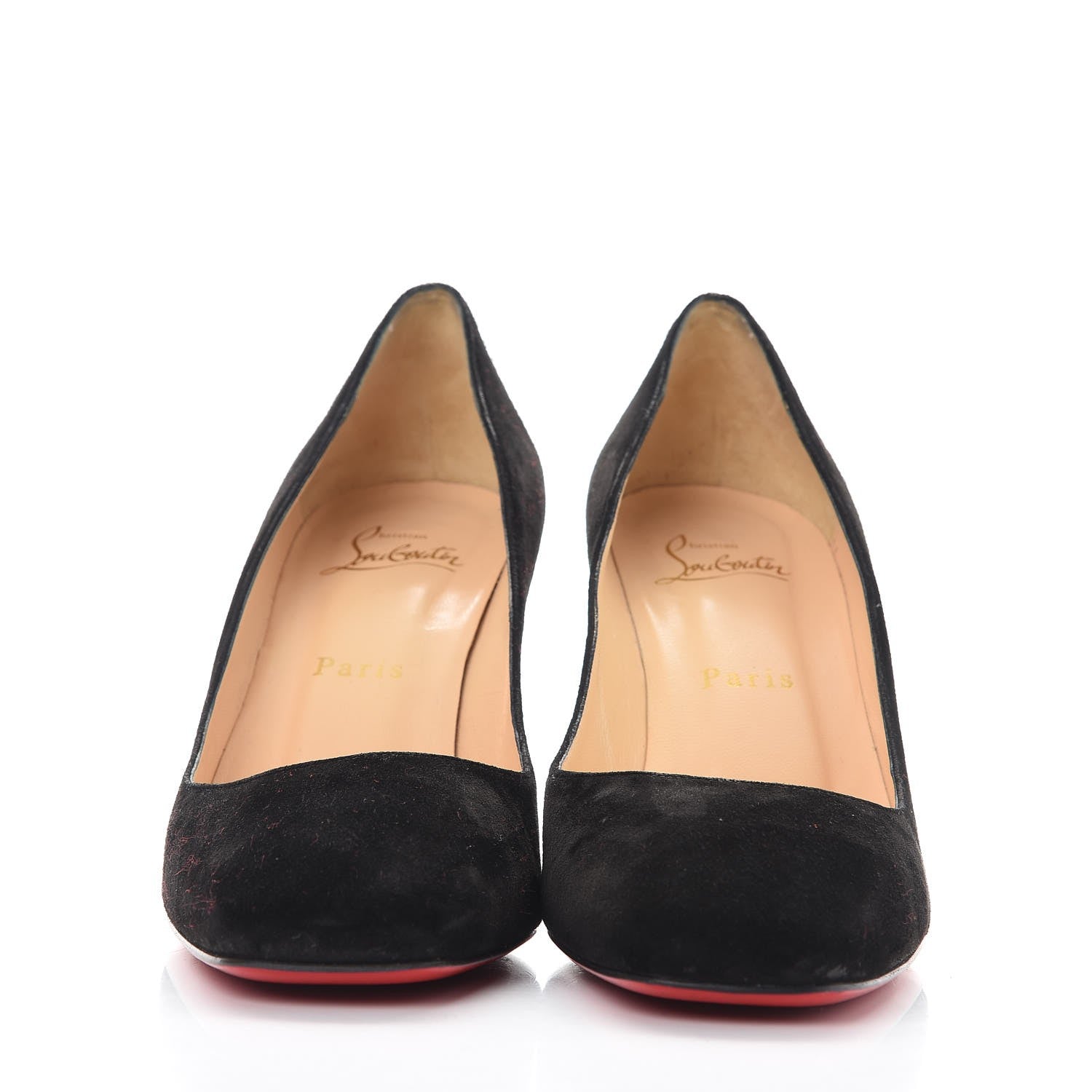 Christian Louboutin Suede Viva 85 Pumps 37 Black 2 of 12