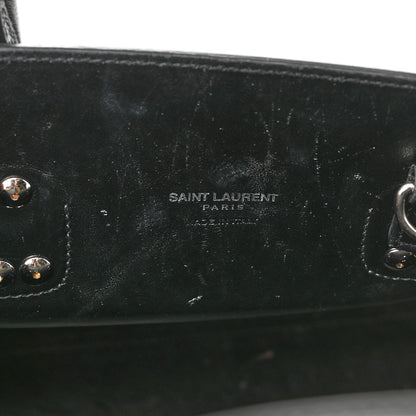 Saint Laurent Calfskin Crocodile Embossed Nano Sac De Jour Black 6 of 13
