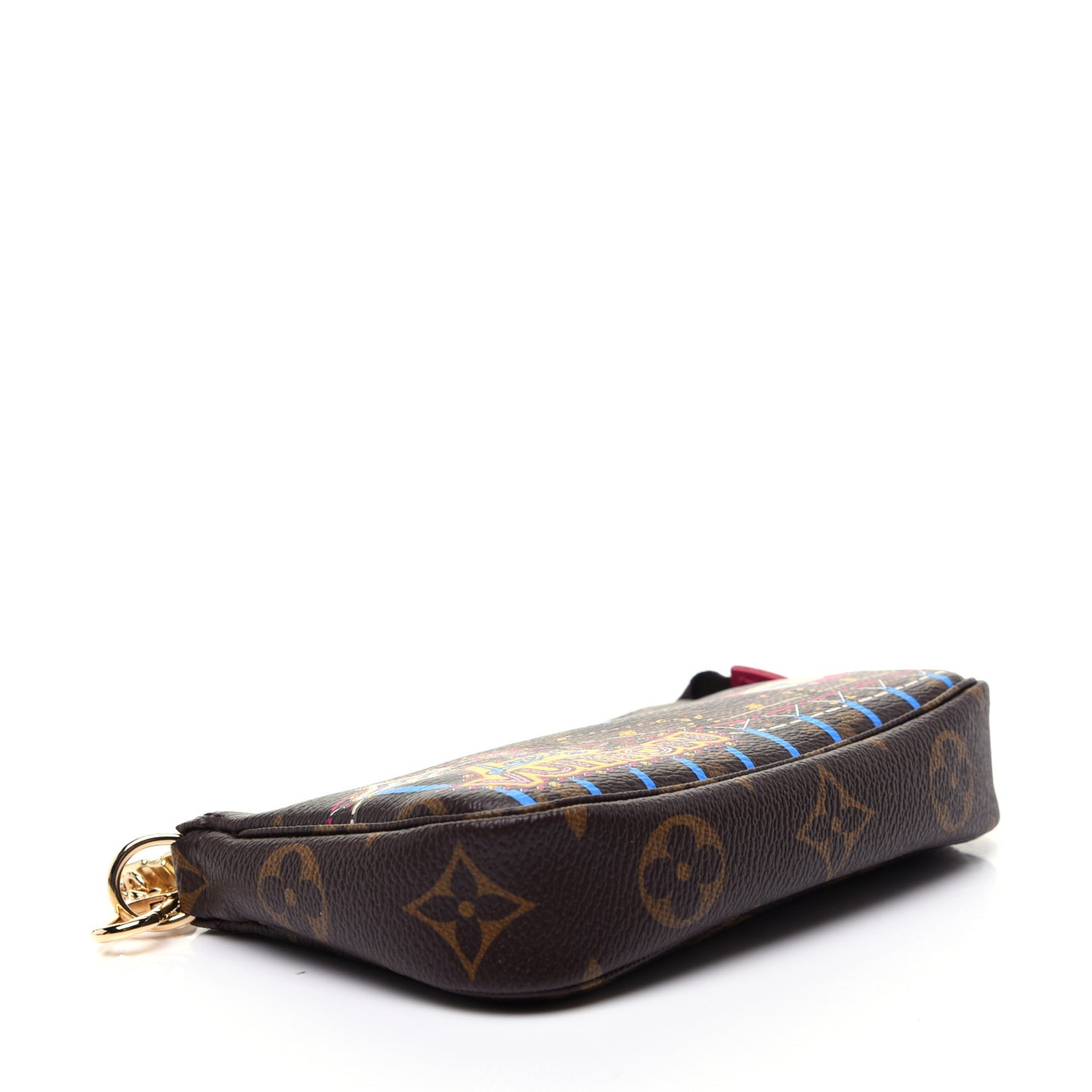 Monogram 2020 Christmas Animation Roller Coaster Mini Pochette Accessories Pivoine