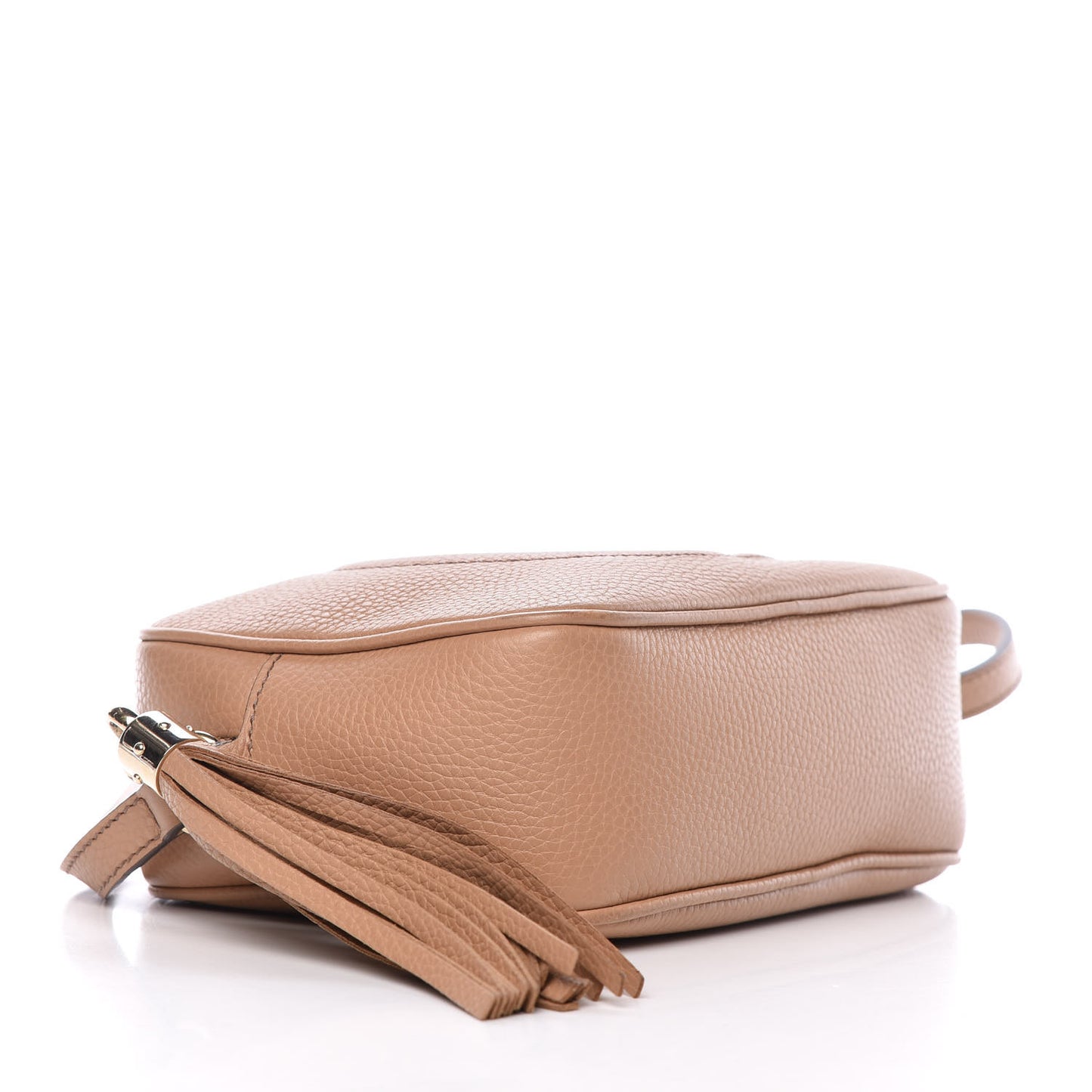 Pebbled Calfskin Small Soho Disco Bag Camelia