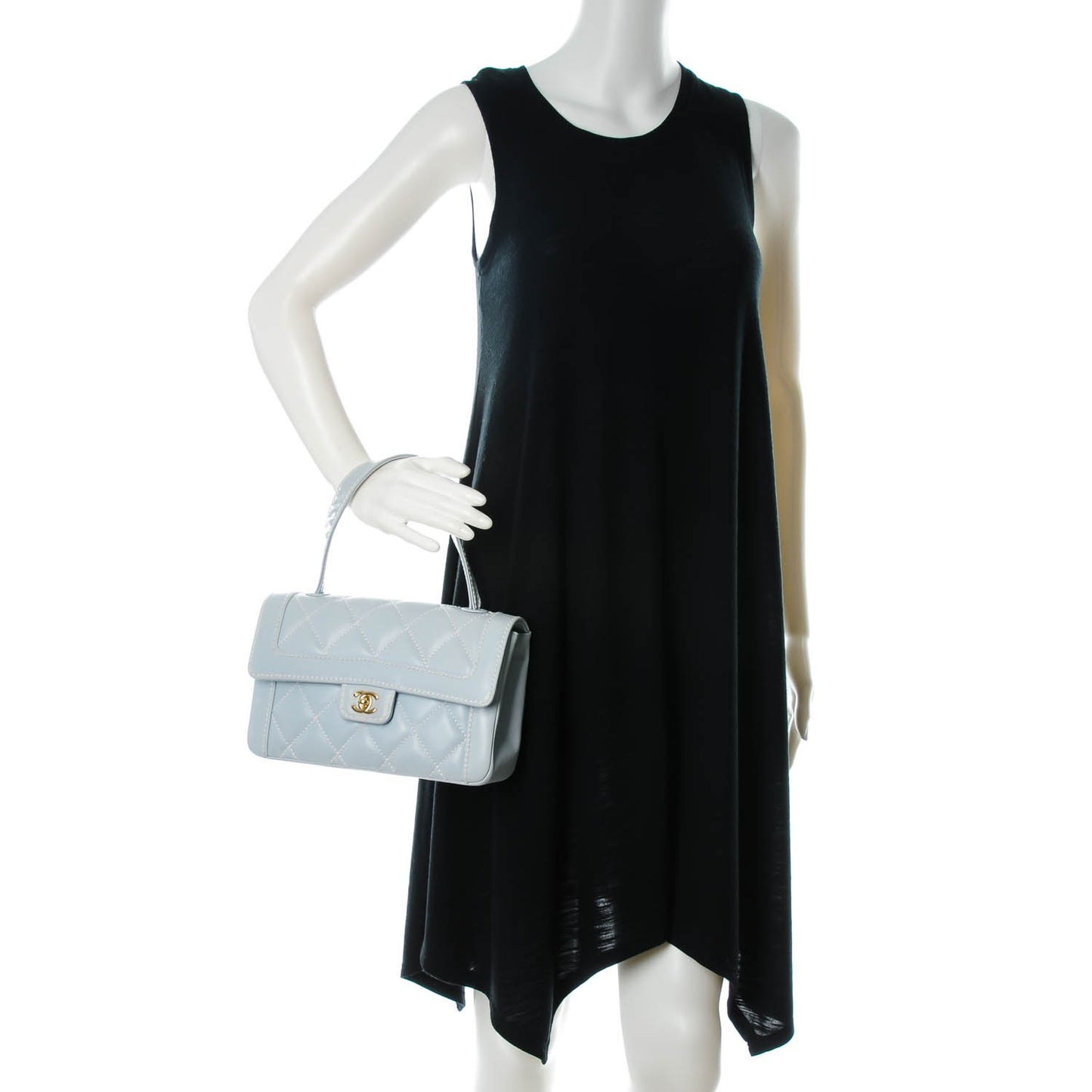 Lambskin Small Kelly Flap Bag Blue