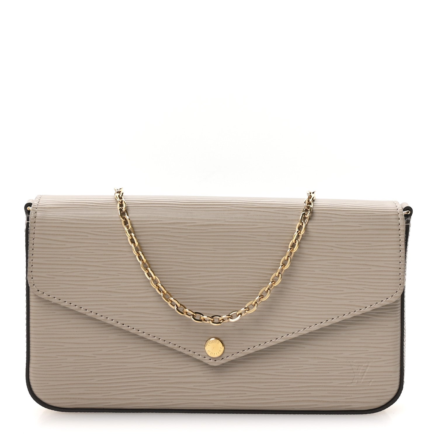 Louis Vuitton Epi Felicie Pochette Chain Wallet Galet 1 of 11