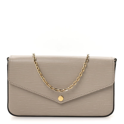 Louis Vuitton Epi Felicie Pochette Chain Wallet Galet 1 of 11