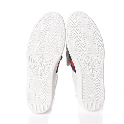 Gucci Calfskin Ayers Web UFO Dragon Embroidered Mens Ace Sneakers 7.5 White 6 of 11