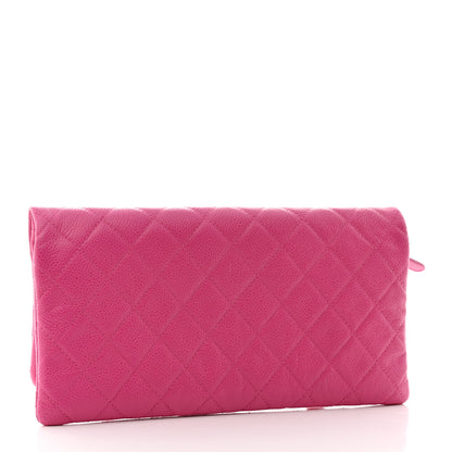Chanel Caviar Quilted CC Beauty Clutch Pink 3 of 9