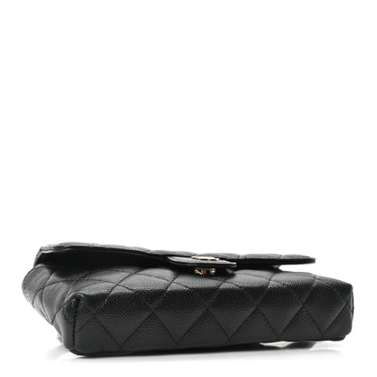 Chanel Caviar Quilted CC Flap Belt Bag Black 4 of 11