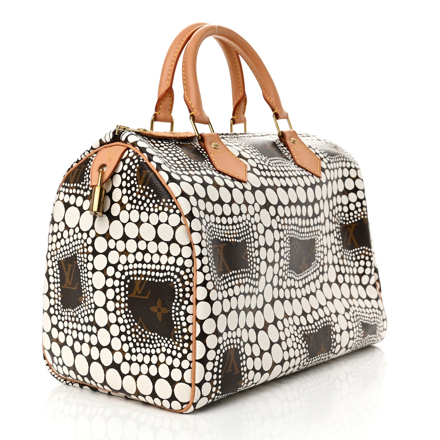 Monogram Kusama Town Speedy 30 White