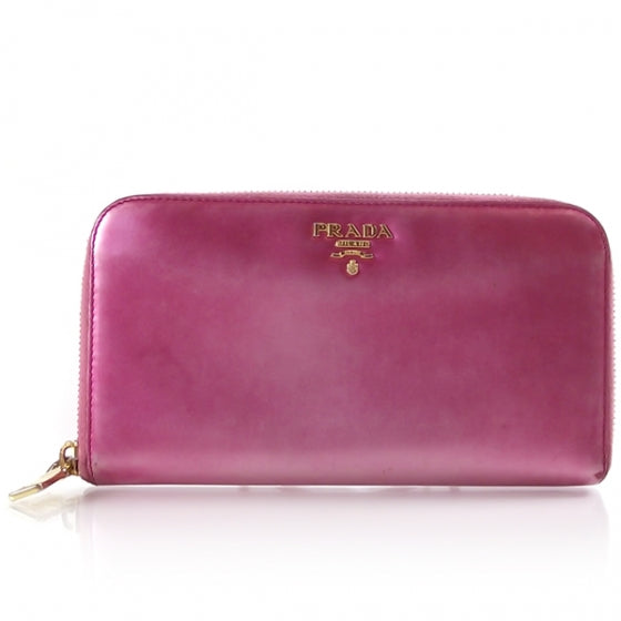 Spazzolato Zip Wallet Pink