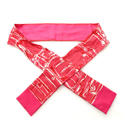 Louis Vuitton Silk Monogram Trunks Bandeau Fuchsia 1 of 3