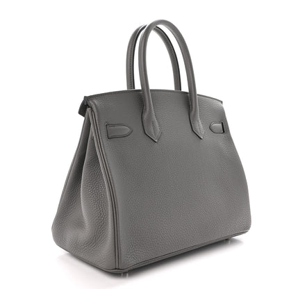 Hermes Togo BIRKIN 30 Etain 3 of 12