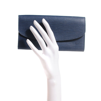 Louis Vuitton Epi Emilie Wallet Indigo 2 of 12