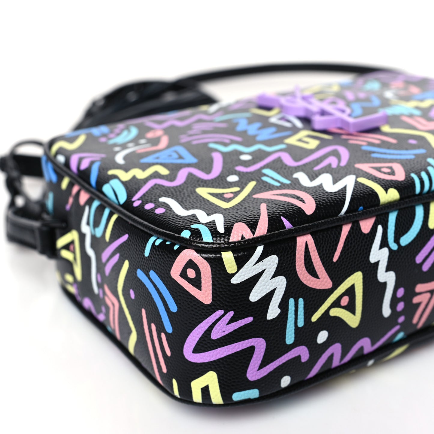 Grain De Poudre Medium Classic Monogram Multicolor Graphic Print Lou Camera Bag Black