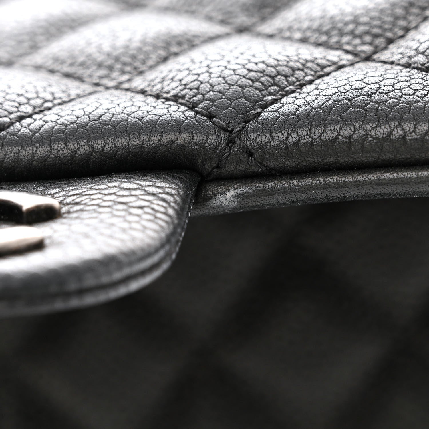 Chanel Caviar Quilted Medium Rock In Rome Single Flap Black 16 of 18