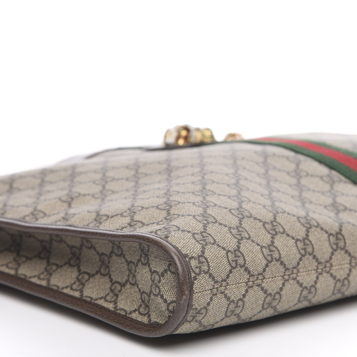 Gucci GG Supreme Monogram Large Rajah Chain Tote Beige New Acero 8 of 10