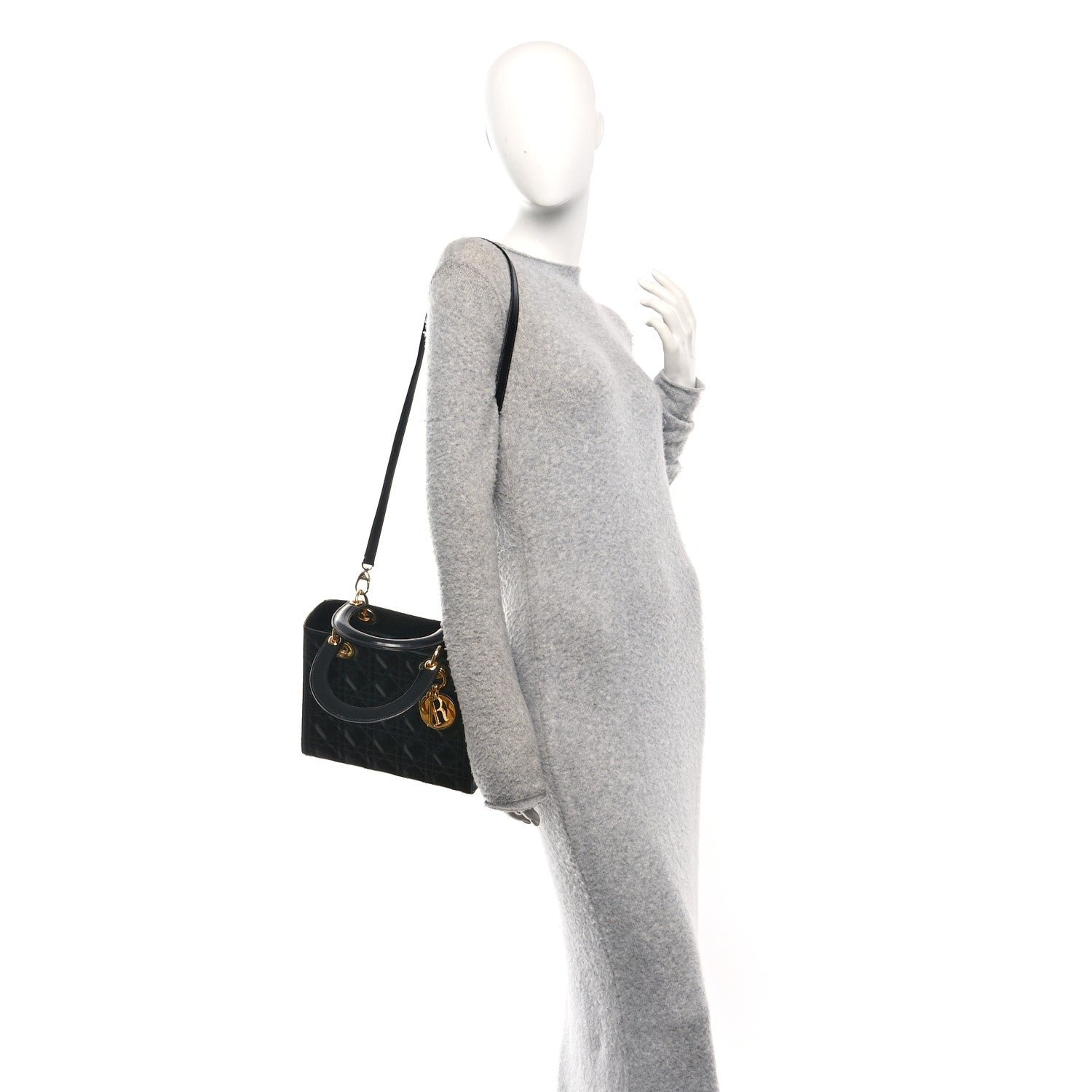 Christian Dior Patent Cannage Medium Lady Dior Black 2 of 10