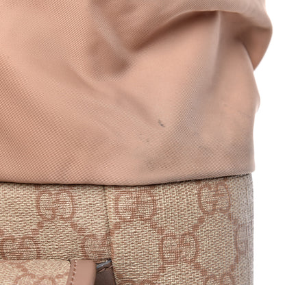 Gucci GG Supreme Monogram Medium Single Buckle Rucksack Backpack Beige 20 of 26