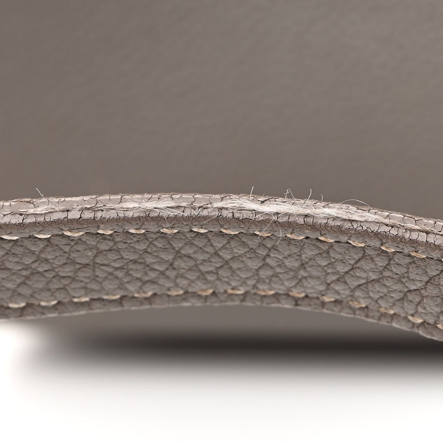 Saint Laurent Grained Calfskin Topstich Baby Sac De Jour Grey 14 of 20