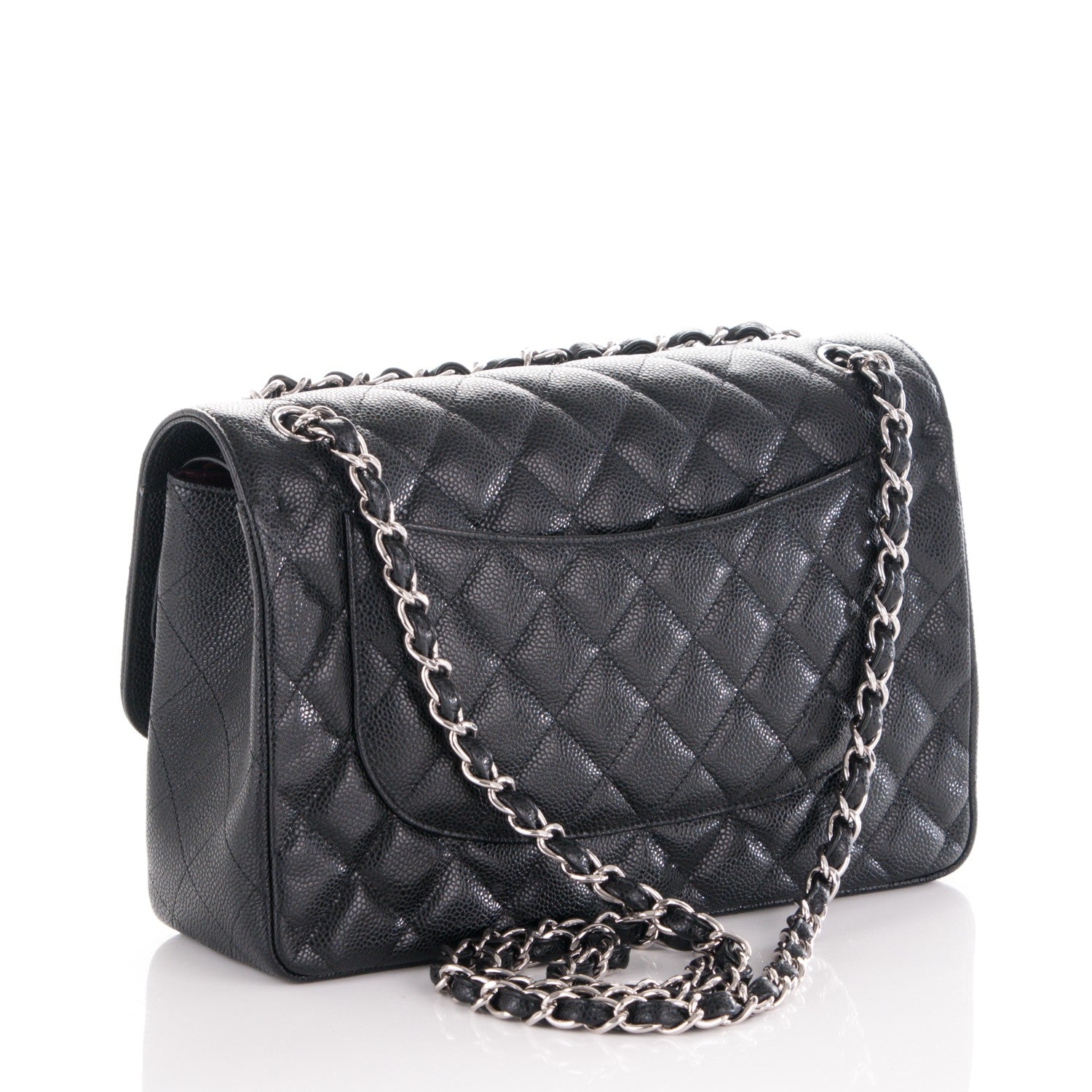 Chanel Caviar Quilted Jumbo Double Flap Black 4 of 8
