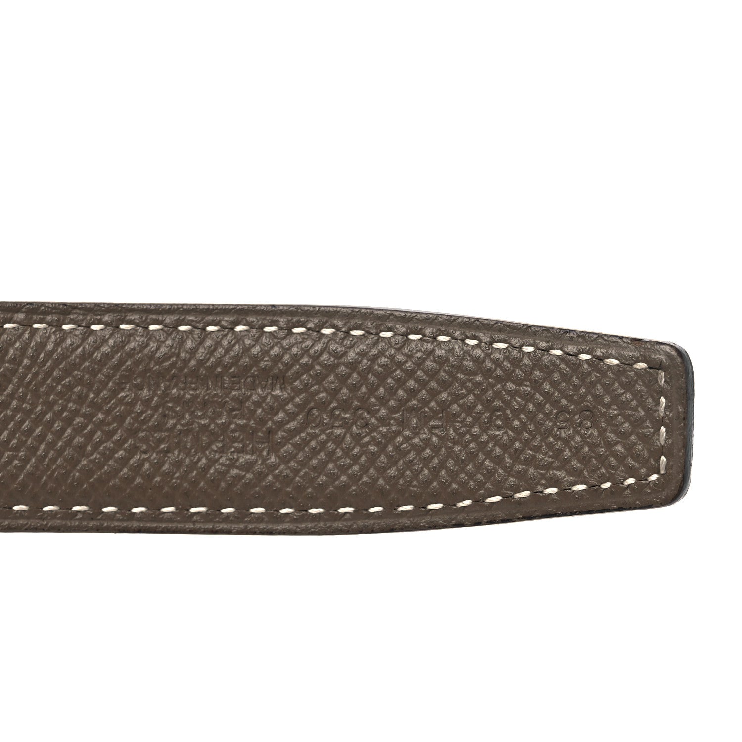 Hermes Swift Epsom 24mm Mini Constance H 85 34 Belt Black Etoupe 5 of 7