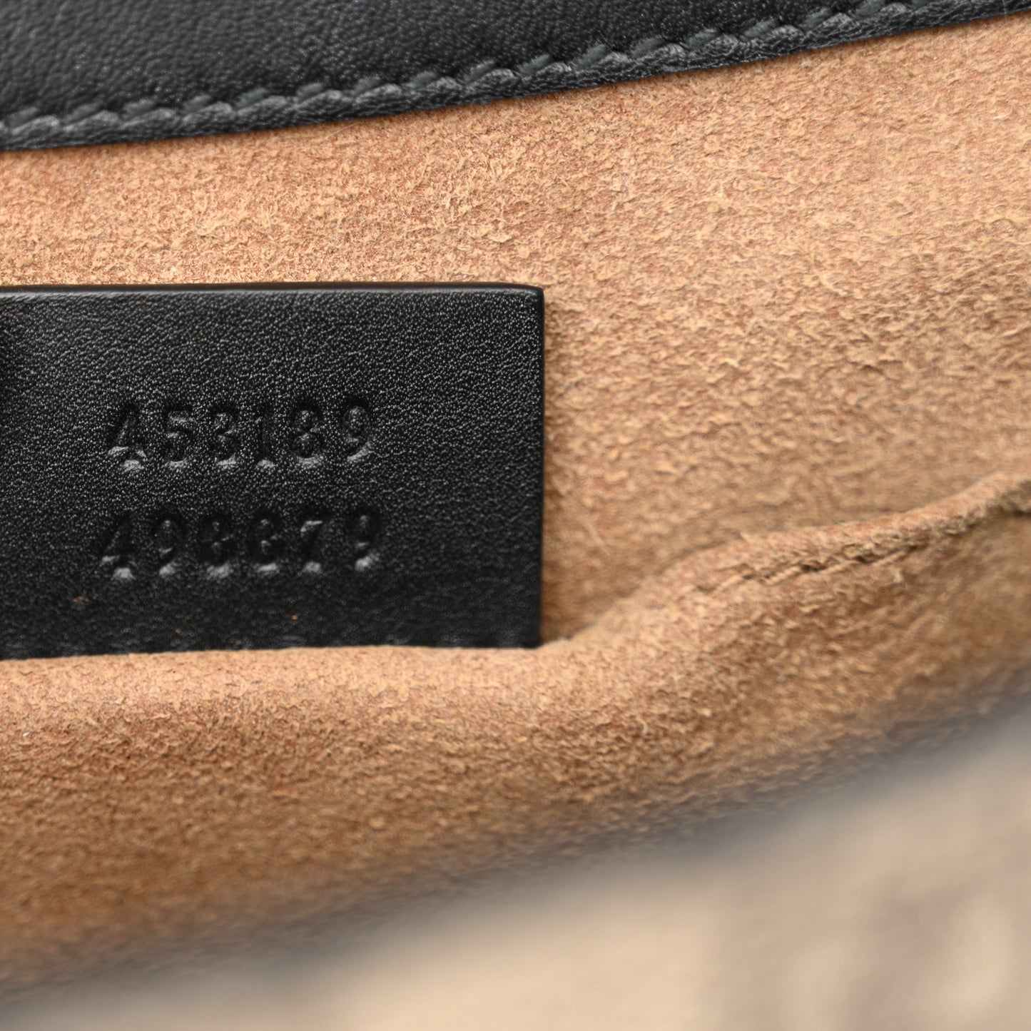 GG Supreme Monogram Web Medium Padlock Messenger Shoulder Bag Black