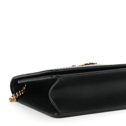 Versace Vitello Mini Virtus Chain Clutch Black 8 of 10