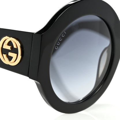 Gucci Round Frame GG0084S Sunglasses Black 7 of 8