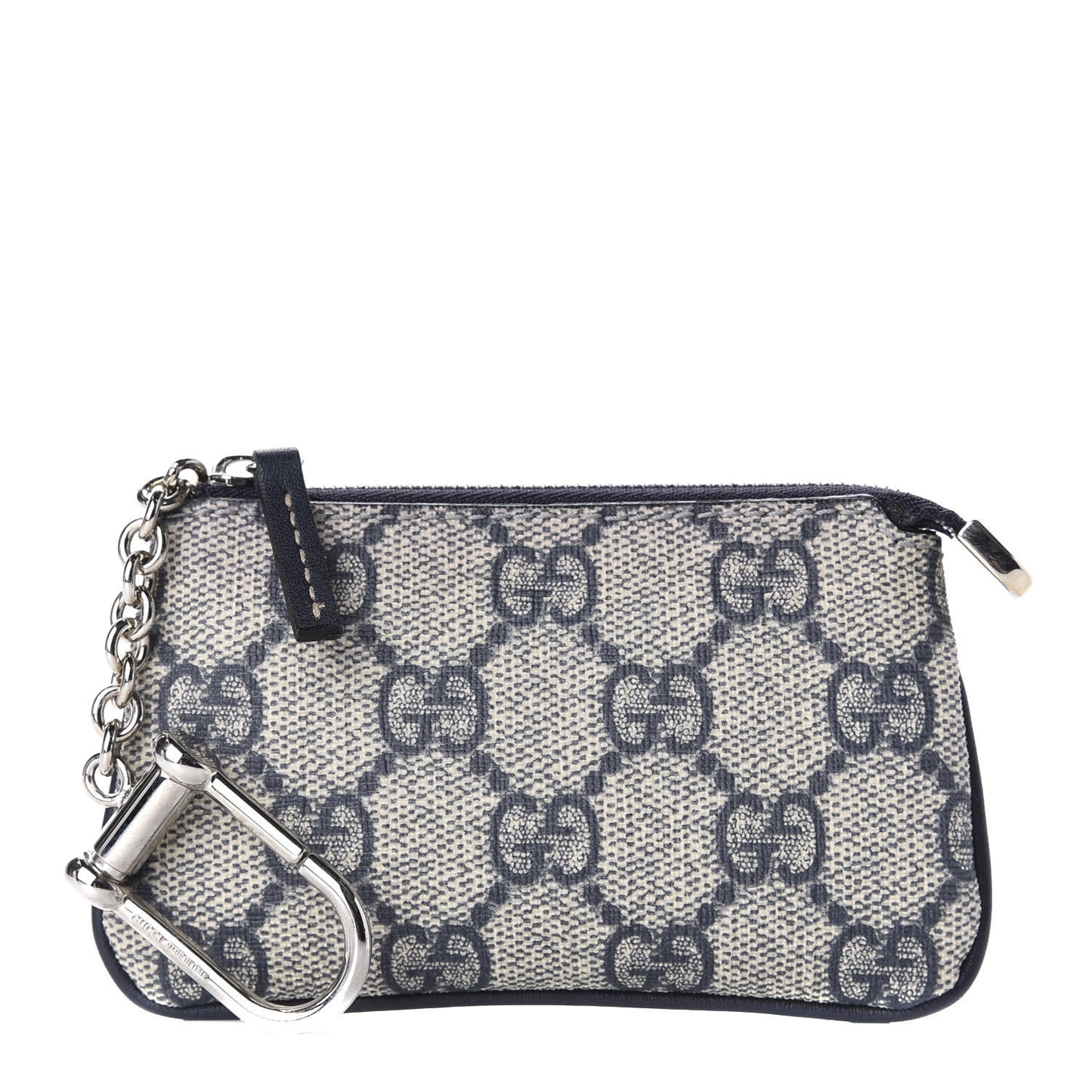 GG Supreme Monogram Key Case Beige Blue