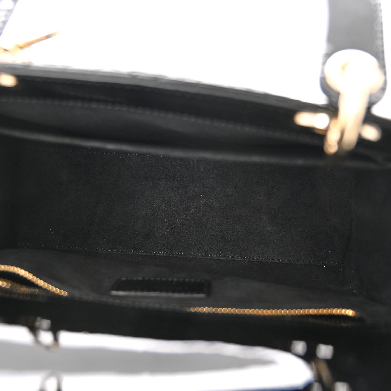 Christian Dior Patent Cannage Medium Lady Dior Black 5 of 12