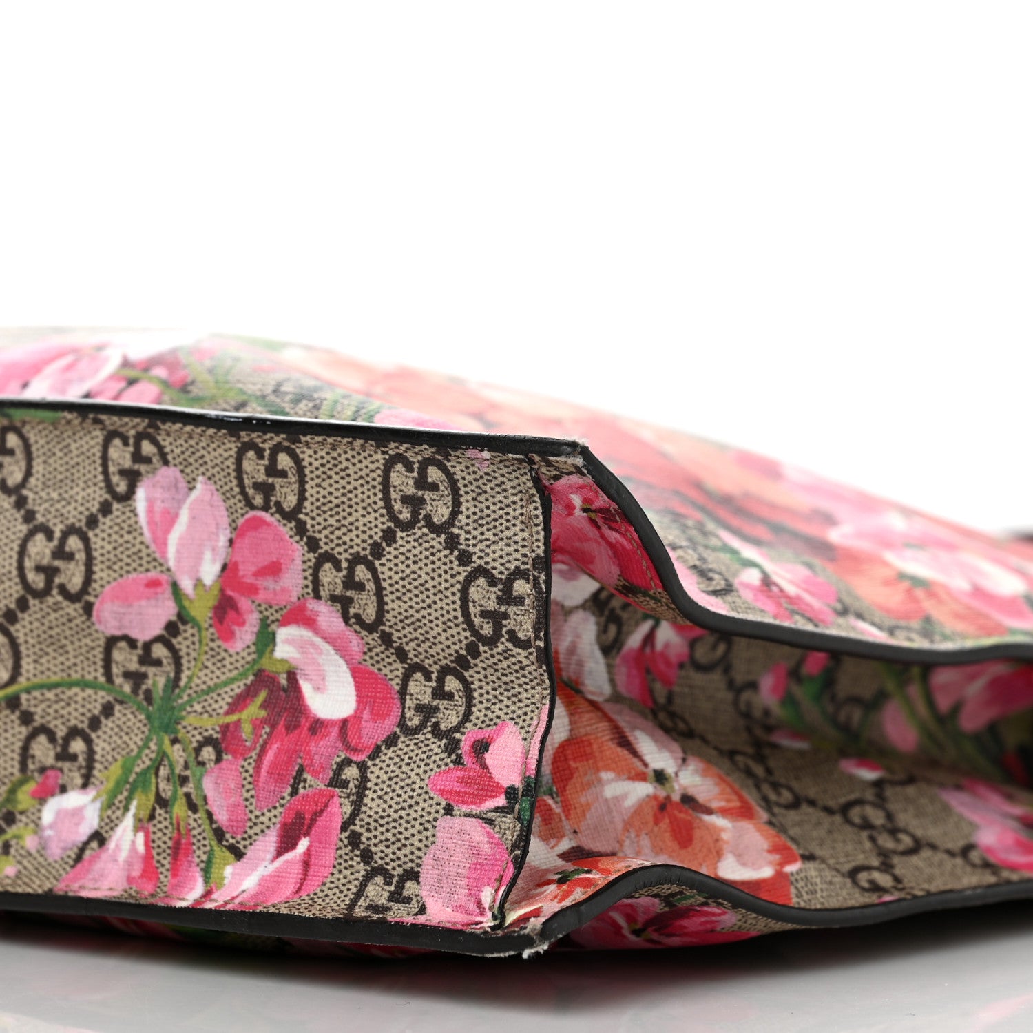 Gucci Soft GG Supreme Monogram Blooms Vertical Tote Beige Multicolor Dry Rose 8 of 11