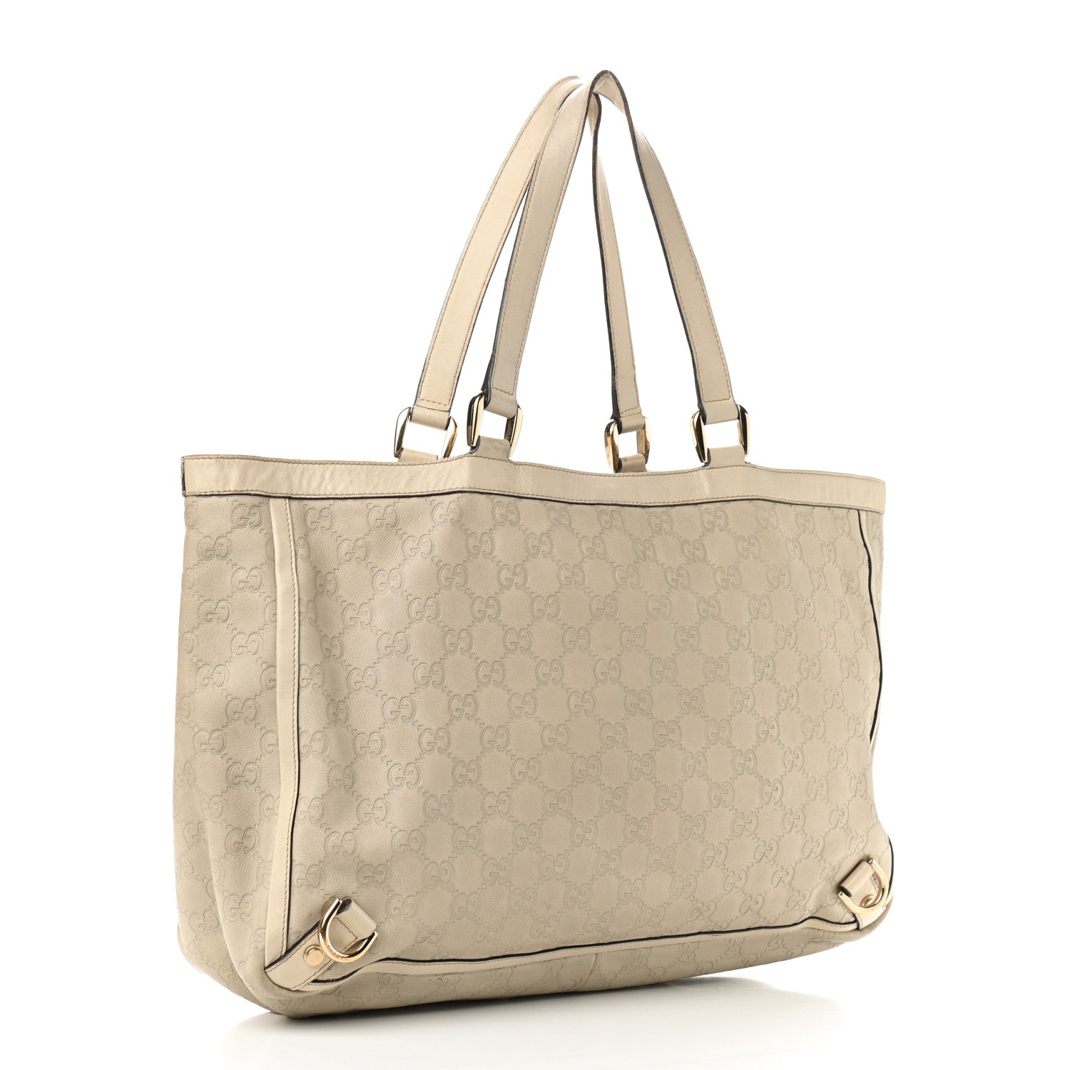 Gucci Guccissima Large Abbey Tote Off White 2 of 17