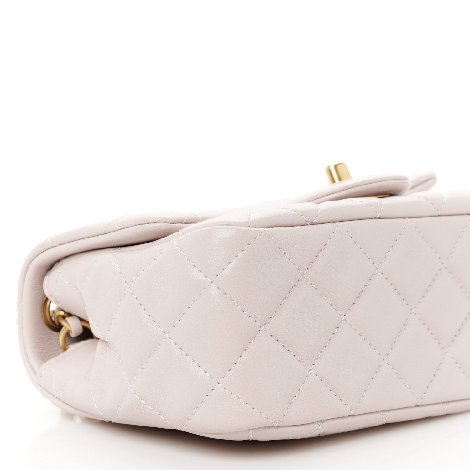Chanel Lambskin Quilted Mini Pearl Crush Flap Light Purple 10 of 12
