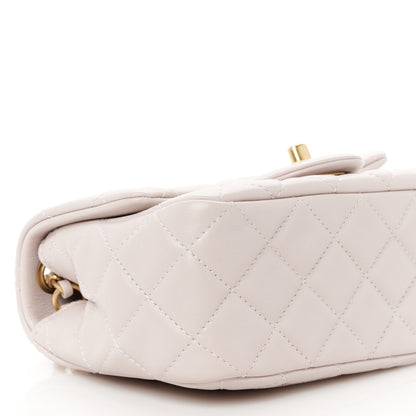 Chanel Lambskin Quilted Mini Pearl Crush Flap Light Purple 10 of 12