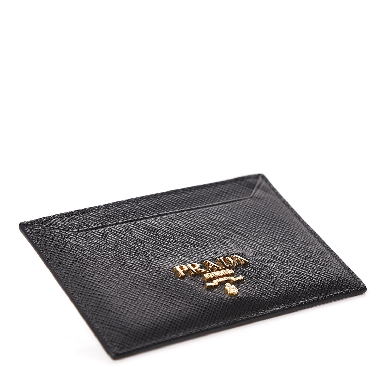 Prada Saffiano Metal Card Case Black 4 of 6