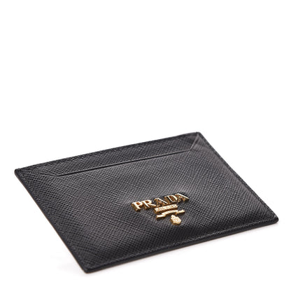 Prada Saffiano Metal Card Case Black 4 of 6