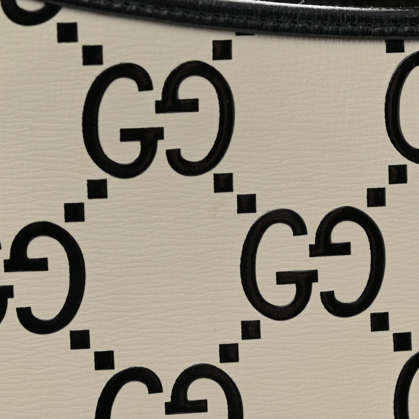 Azalea Calfskin GG Monogram Bi-Color Debossed Small Jackie 1961 Hobo Mystic White Black