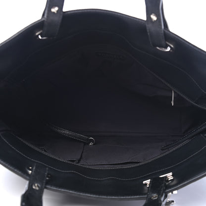 Chanel Coated Canvas Quilted Large Paris Biarritz Tote Black 4 of 8